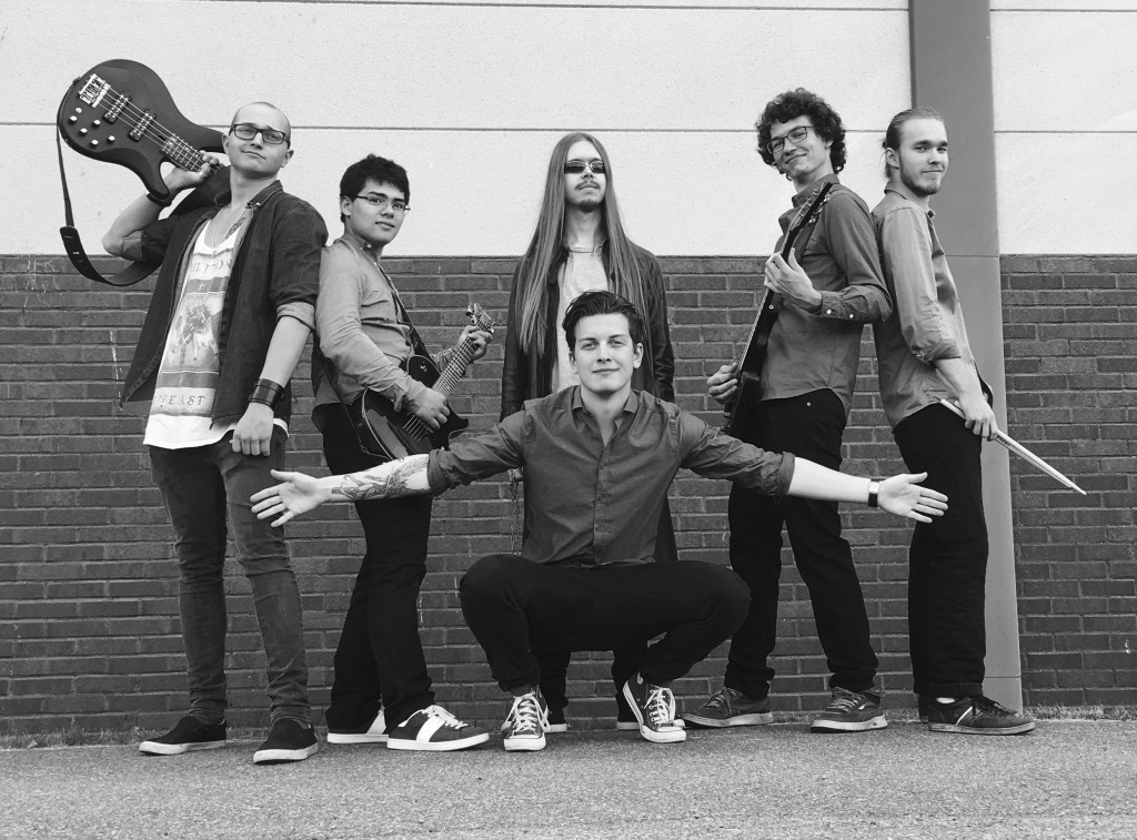 The band Emetropia's first lineup, when they were called Grayscale. Clicking on the image opens it in full size.